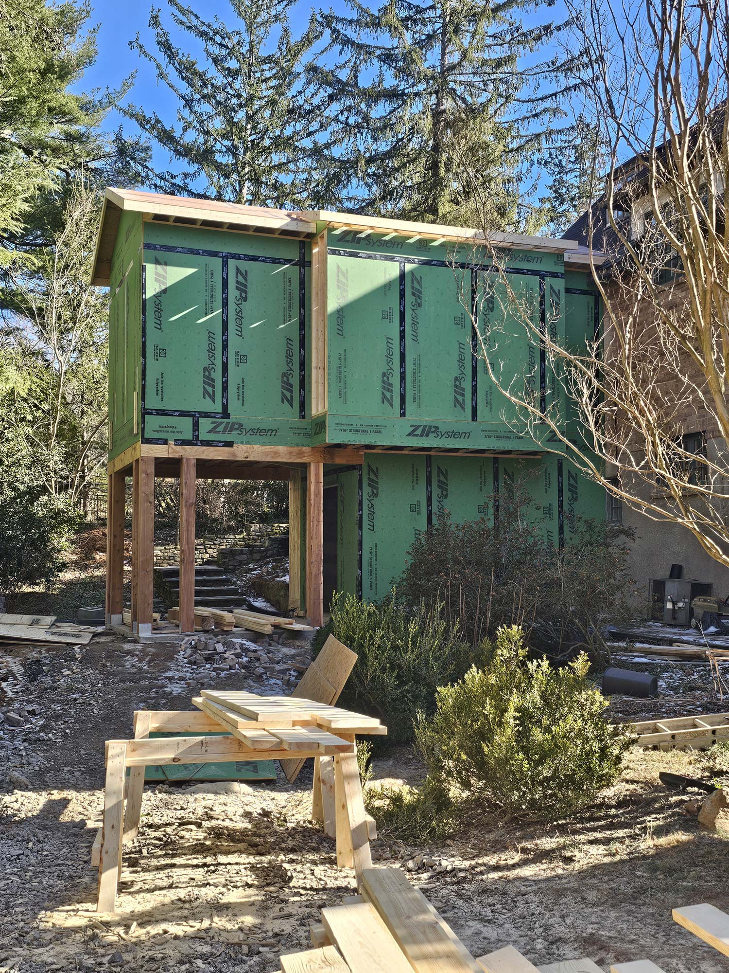 Addition for newly relocated kitchen in Asheville, NC home Addition for newly relocated kitchen in Asheville, NC home