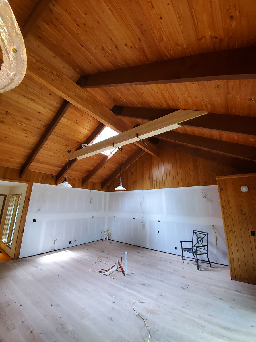 Clean Slate! Demo is done and drywall is back up in this Champion Hills kitchen renovation