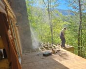 Ipe wood deck addition installation , Asheville, NC