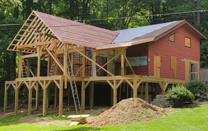 New addition and whole house remodel of Maggie Valley, NC home by Mountain Remodeling WNC, led by Paul Donahue