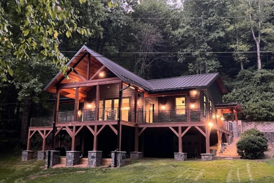 Maggie Valley whole house renovation with large addition by Mountain Remodeling of WNC