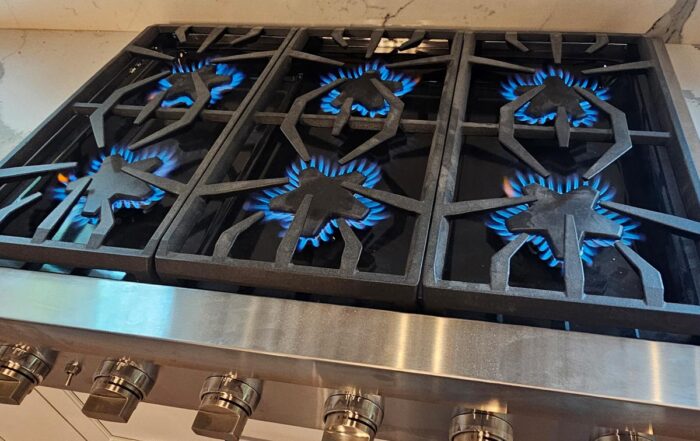 Distinctive 6-pattern, gas cooktop